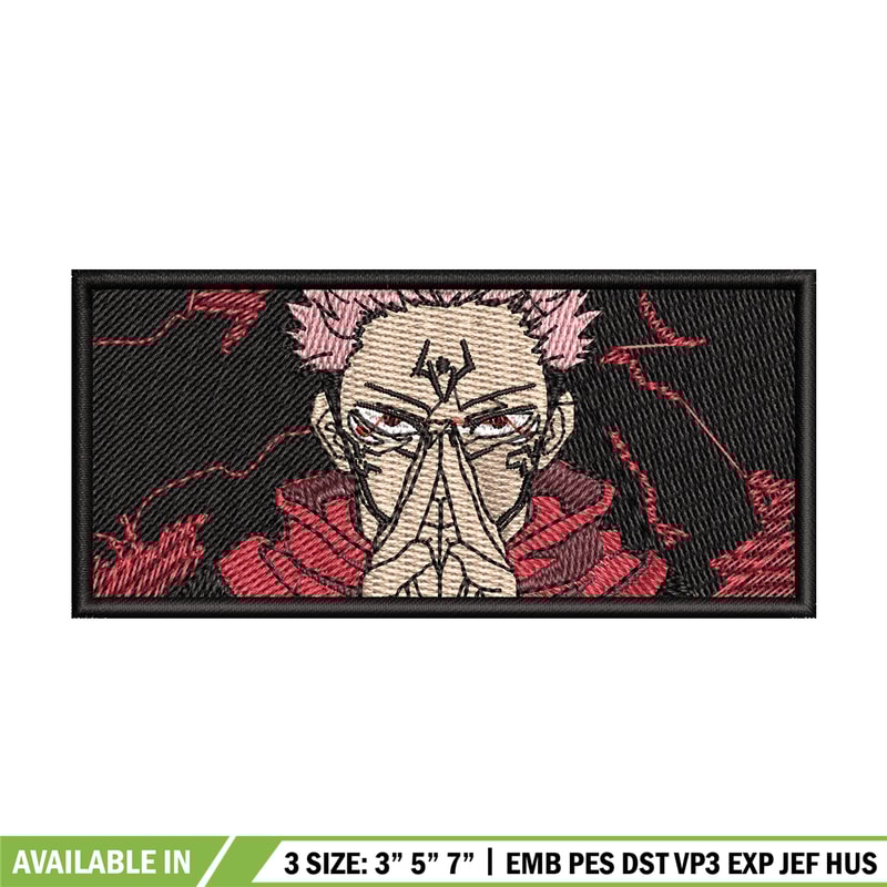 Sukuna box embroidery design, Sukuna embroidery, Embroidery shirt, Embroidery file, Anime design, Digital download.jpg