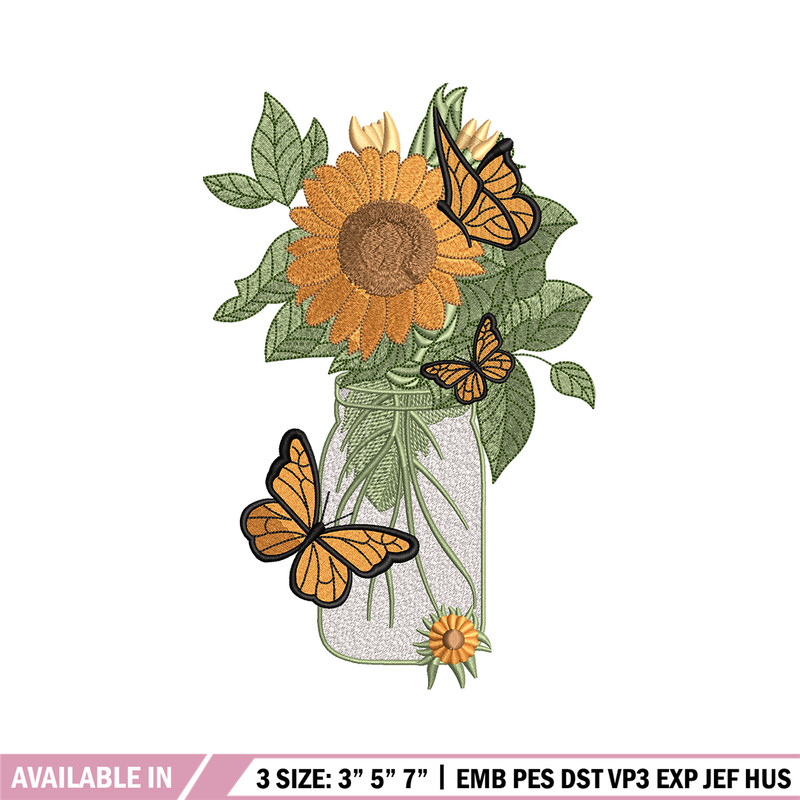 Sunflowers embroidery design, Sunflowers embroidery, flowers design, logo design, logo shirt, Digital download.jpg