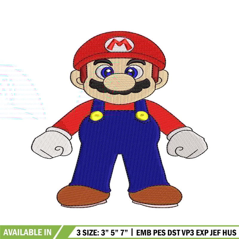 Super Mario bros embroidery design, Mario embroidery, logo design, Logo shirt, embroidery file, Digital download.jpg