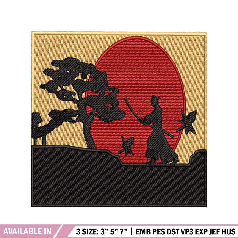 Swordsman moon embroidery design, Swordsman embroidery, embroidery file, Picture design, logo shirt, Digital download..jpg