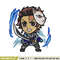 Tanjiro chibi embroidery design, Kimetsu no Yaiba embroidery, embroidery file, anime design, anime shirt, Digital download.jpg