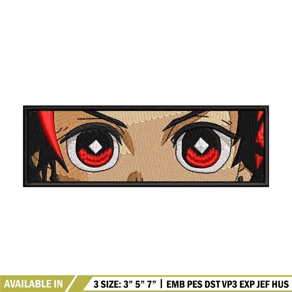 Tanjiro eyes embroidery design, Kimetsu no Yaiba embroidery, Nike design, anime design, anime shirt, Digital download.jpg