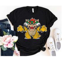 nintendo super mario bowser coming for you graphic t-shirt, classic bowser vintage shirt, magic kingdom, disneyland wdw