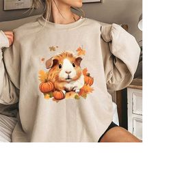 guinea pig autumn leaves shirt, autumn guinea pig shirt, fall guinea pig shirt, cute guinea pig shirt, guinea pig lover