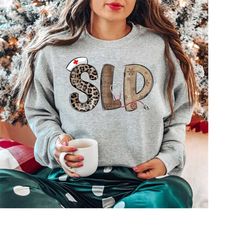 slp speech language pathologist christmas shirt, slp christmas gifts, sign language shirt