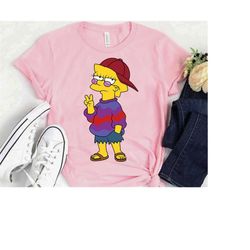 the simpsons cool lisa portrait t-shirt, the simpsons family tee, simpson birthday, disneyland family matching outfits,