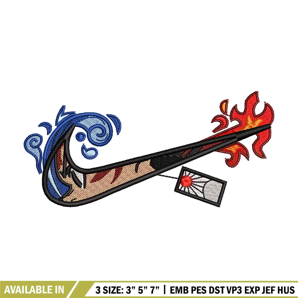 Tanjiro nike embroidery design, Kimetsu no Yaiba embroidery, nike design, anime shirt, digital download.jpg