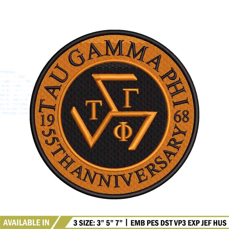 Tau Gamma Sigma embroidery design, logo embroidery, embroidery file, logo design, logo shirt, Digital download..jpg