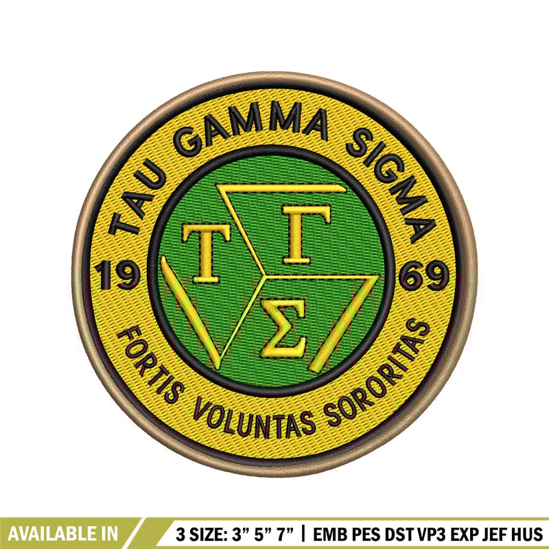 Tau Gamma Sigma embroidery design, logo embroidery, logo design, embroidery file, logo shirt, Digital download..jpg