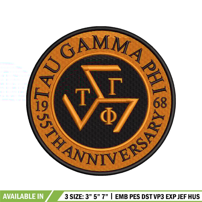 Tau Gamma Sigma embroidery design, logo embroidery, embroidery file, logo design, logo shirt, Digital download..jpg