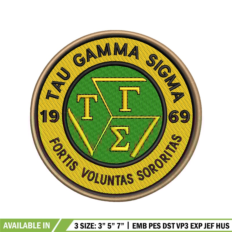 Tau Gamma Sigma embroidery design, logo embroidery, logo design, embroidery file, logo shirt, Digital download..jpg