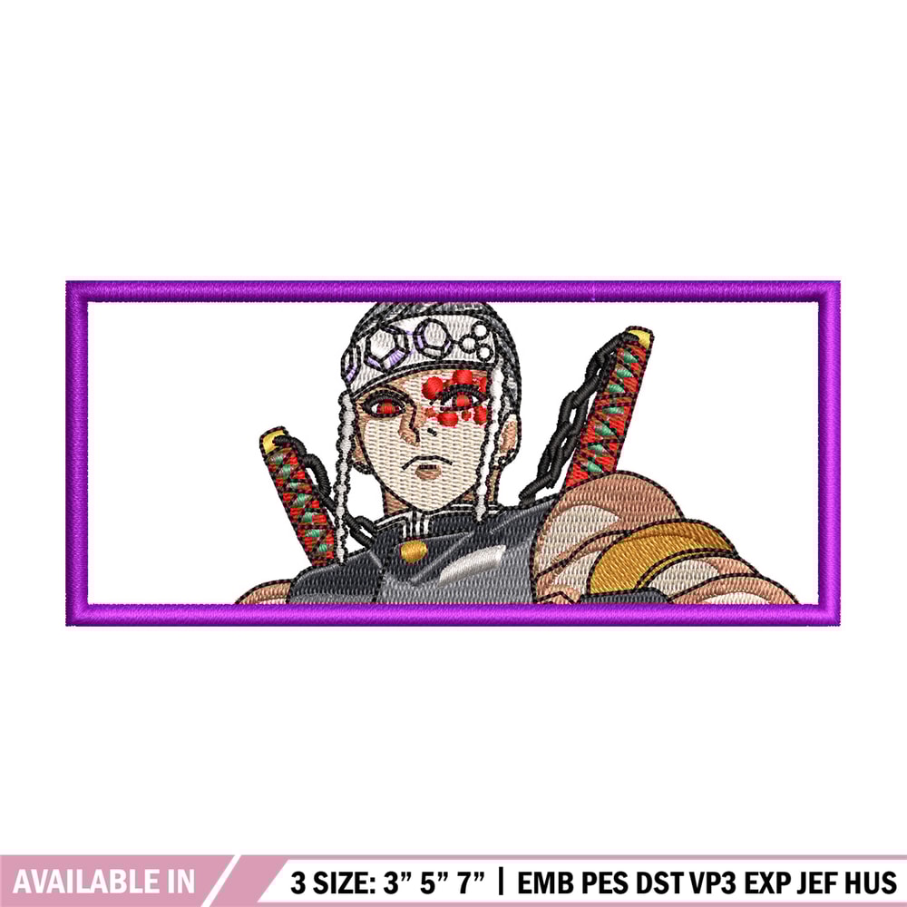 Tengen box embroidery design, Demon slayer embroidery, Anime design, Embroidery shirt, Embroidery file, Digital download.jpg