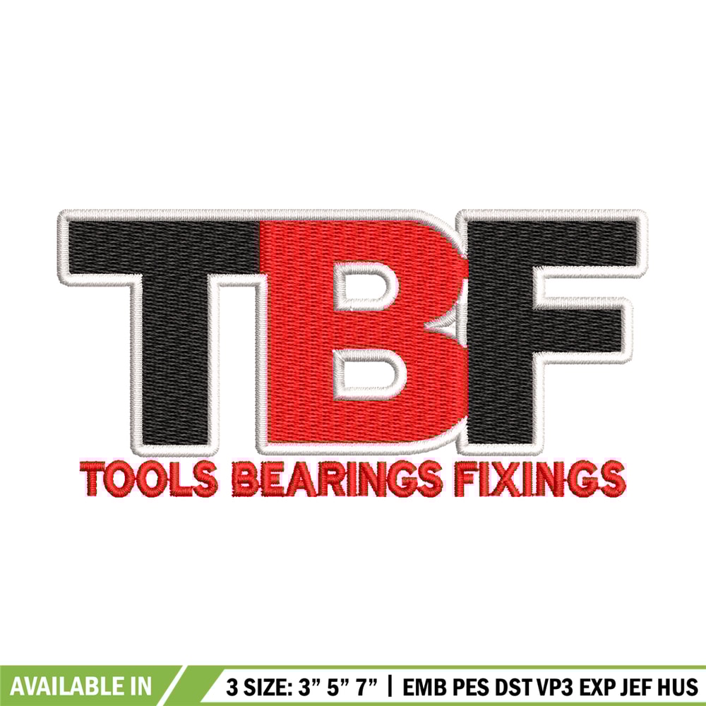 TBF logo embroidery design, TBF logo embroidery, logo design, logo shirt, Embroidery shirt, Instant download.jpg