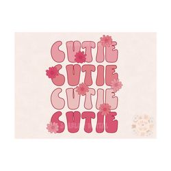 Floral Cutie PNG-Valentines Day Sublimation Digital Design Download-Happy Valentines Day PNG, xoxo png, boho valentine p