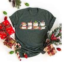 christmas cat shirt, cute cat shirt, meowy christmas shirt, cat mom christmas shirt