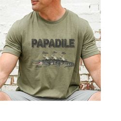 crocodile papa dad shirt, papadile father crocodile shirt, best alligator dad ever shirt, father's day shirt