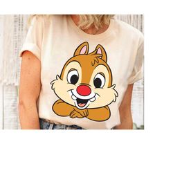 vintage disney dale big face shirt, cute chip 'n dale retro 90s rescue rangers shirt, disneyland wdw trip family outfits