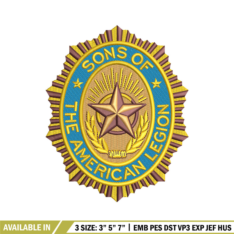 The american legion embroidery design, Logo embroidery, Emb design, Embroidery shirt, Embroidery file, Digital download.jpg