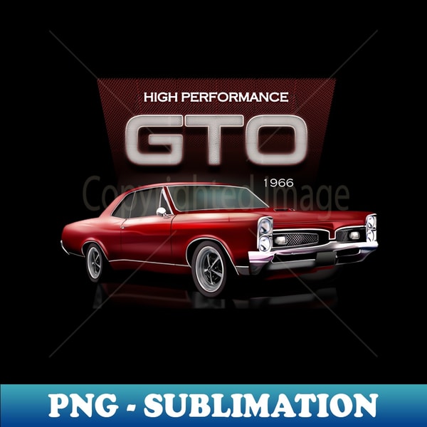 GTO Pontiac Muscle Car - Special Edition Sublimation PNG Fil - Inspire ...