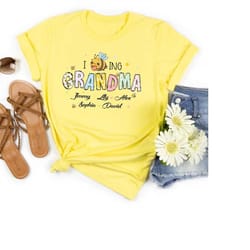 i love being grandma shirt, personalized grandma shirt, mom mimi aunt shirt, gift for mother's day