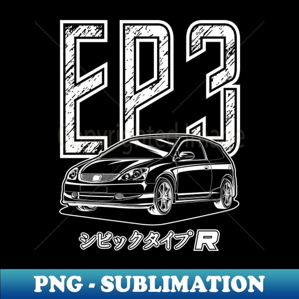Civic Type R EP3 - White Print - Exclusive PNG Sublimation D | Inspire ...