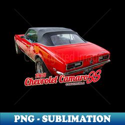 1968 Chevrolet Camaro SS Convertible - Aesthetic Sublimation Digital File - Elevate Your Sublimation Game with Stunning PNG Files