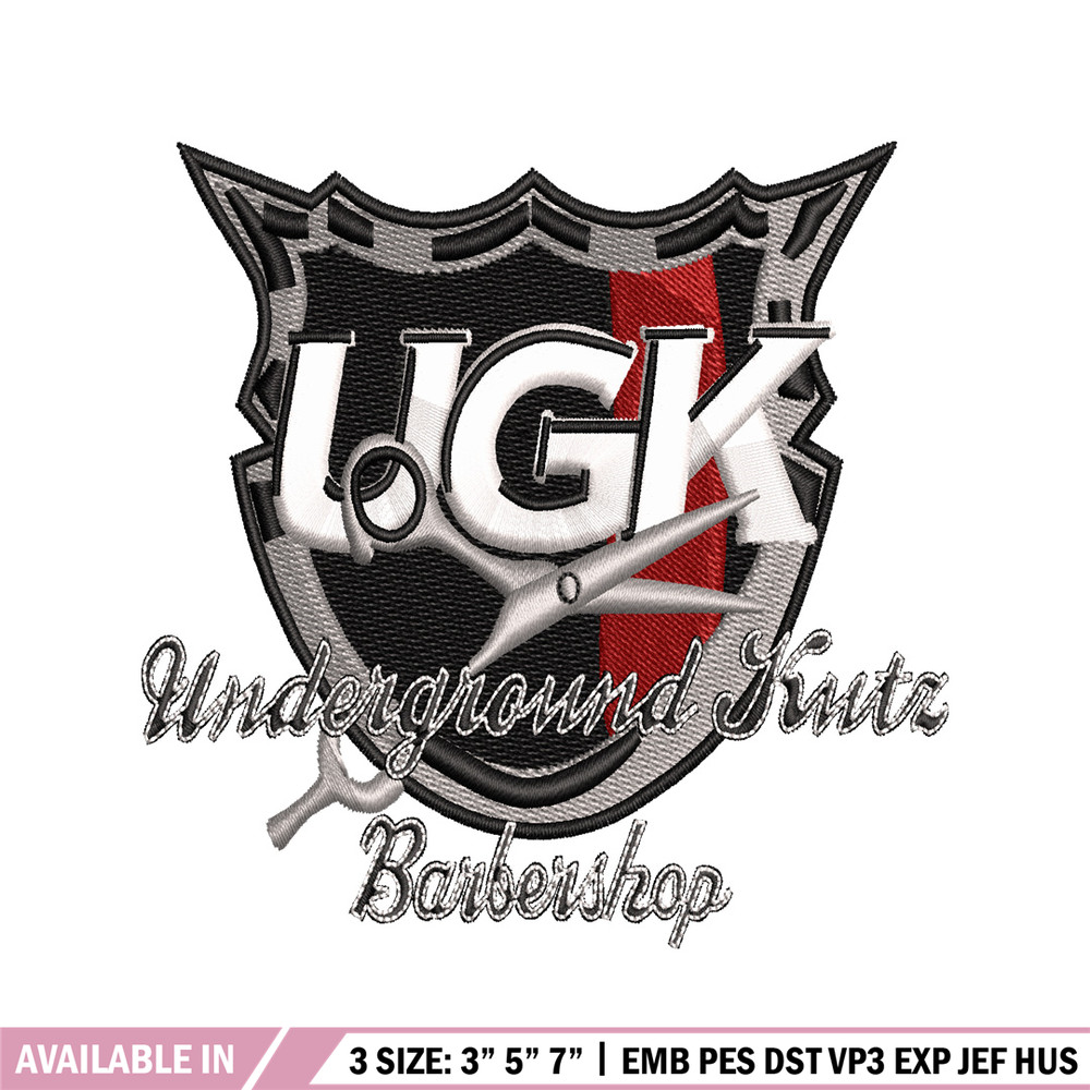 Ugk logo embroidery design, Ugk logo embroidery, logo design, embroidery file, logo shirt, Digital download..jpg