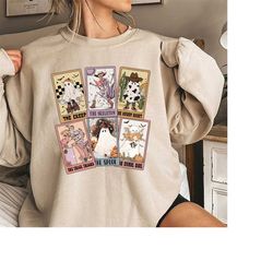 halloween ghost tarot card shirt, retro halloween shirt, cute ghost halloween shirt