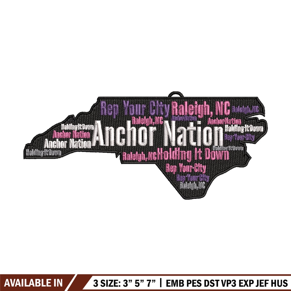 The Anchor Nation Logo embroidery design, logo embroidery, logo design, Embroidery file, logo shirt, Instant download..jpg