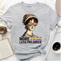 more pride less prejudice lgbt shirt, proud ally  shirt, pride month shirt, lgbt support shirt, cute lgbt shirt