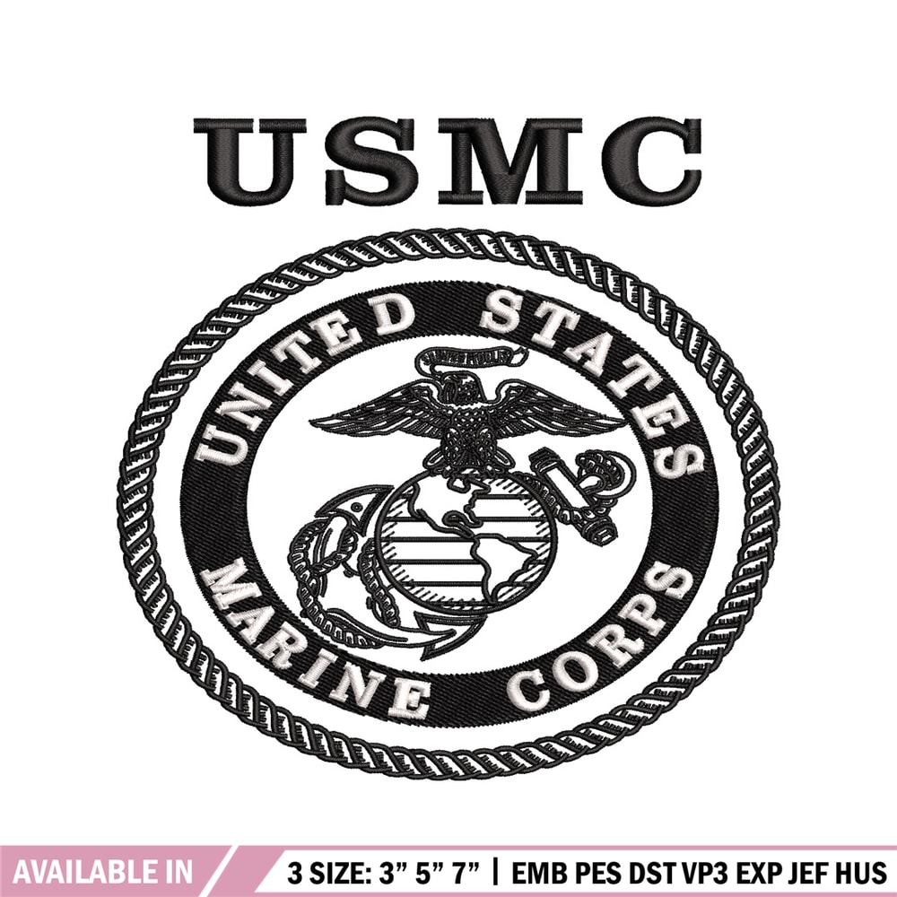 United States Marine Corps embroidery design, logo embroidery, logo design, embroidery file, Digital download..jpg