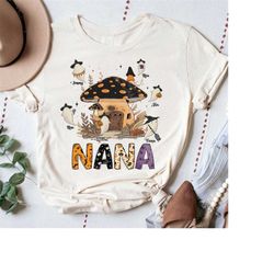 grandma halloween shirt, personalized nana shirt, nana ghost custom kids name shirt