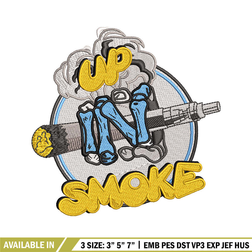 Up In Smoke logo embroidery design, Up In Smoke logo embroidery, Embroidery shirt, logo design, Instant download.jpg