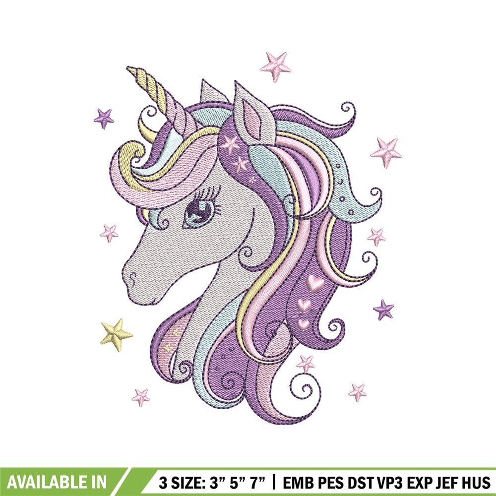 Unicorn cartoon embroidery design, Unicorn cartoon embroidery, logo design, Embroidery shirt, Instant download.jpg