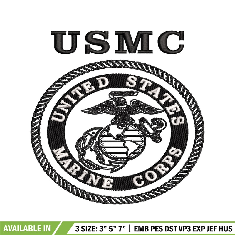 United States Marine Corps embroidery design, logo embroidery, logo design, embroidery file, Digital download..jpg