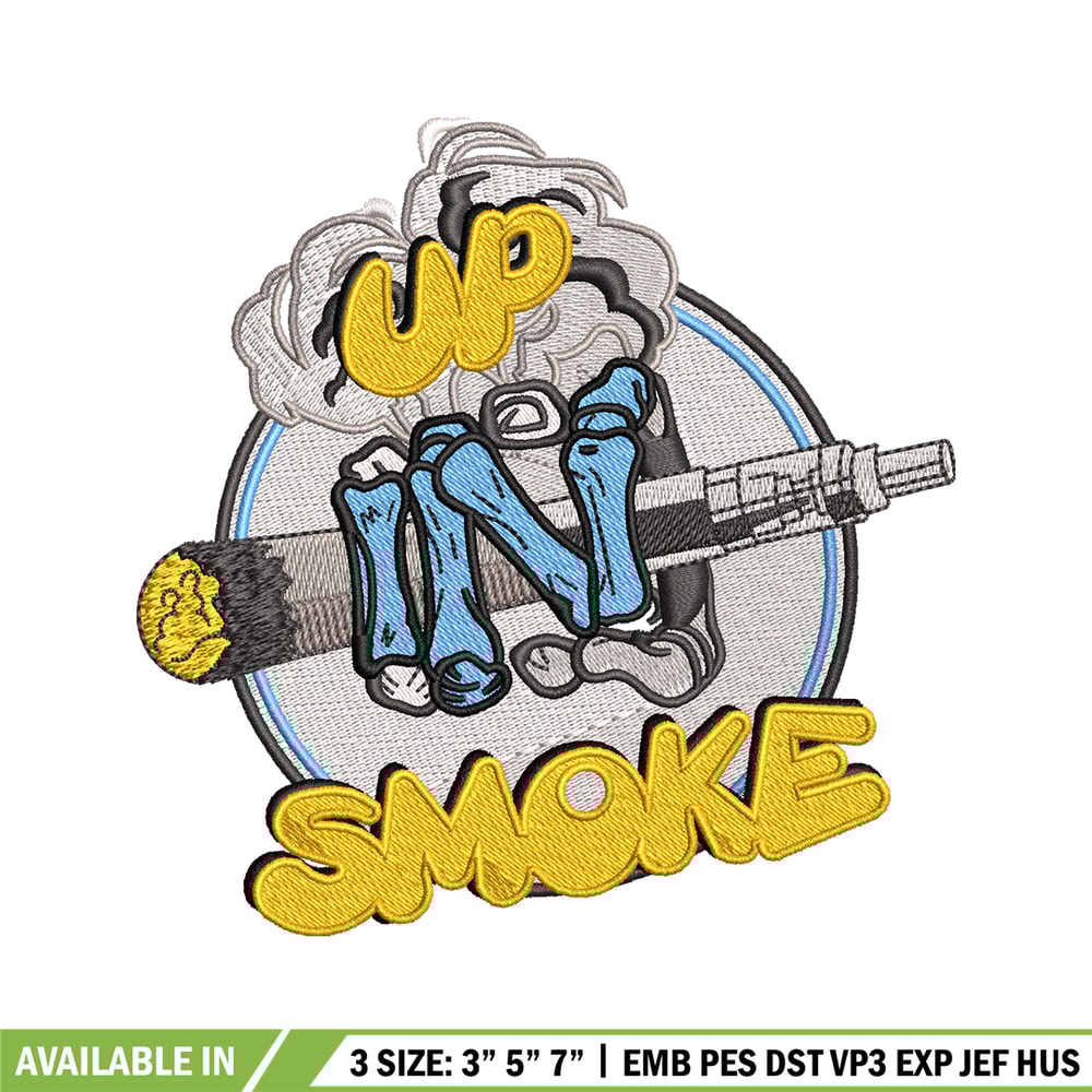 Up In Smoke logo embroidery design, Up In Smoke logo embroidery, Embroidery shirt, logo design, Instant download.jpg