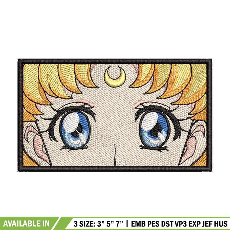 Usagi eyes embroidery design, Sailor moon embroidery, Anime design, Embroidery file, Embroidery shirt, Digital download.jpg