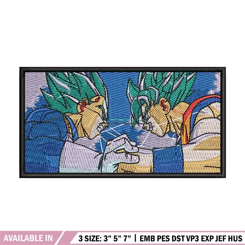 Vegeta goku embroidery design, Dragonball embroidery, Anime design, Embroidery shirt, Embroidery file, Digital download.jpg