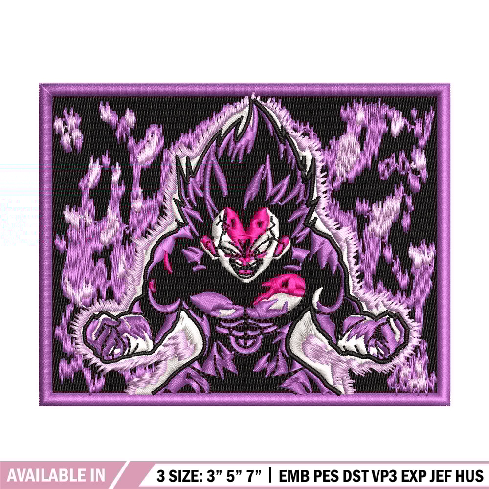Vegeta ultra embroidery design, Dragonball embroidery, Nike design, Embroidery shirt, Embroidery file, Digital download.jpg