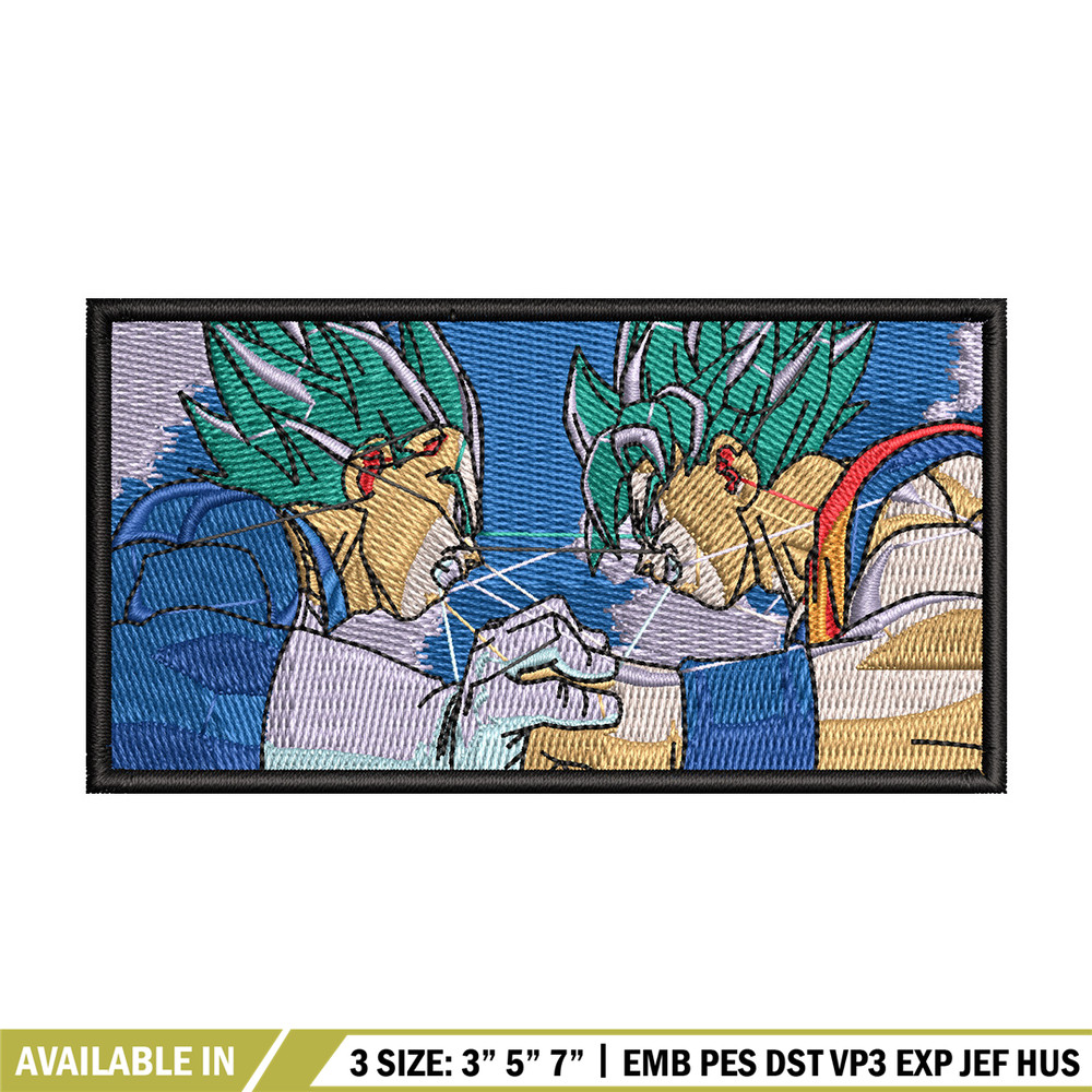 Vegeta goku embroidery design, Dragonball embroidery, Anime design, Embroidery shirt, Embroidery file, Digital download.jpg