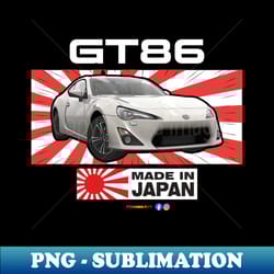 toyota gt86 white - sublimation-ready png file - perfect for sublimation mastery