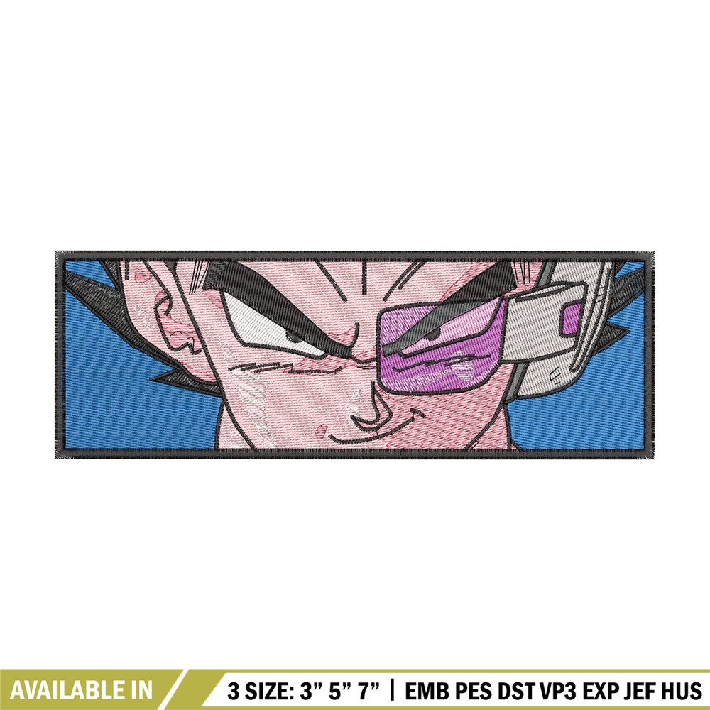 Vegeta sensor embroidery design, Dragonball embroidery, Anime design, Embroidery shirt, Embroidery file,Digital download.jpg