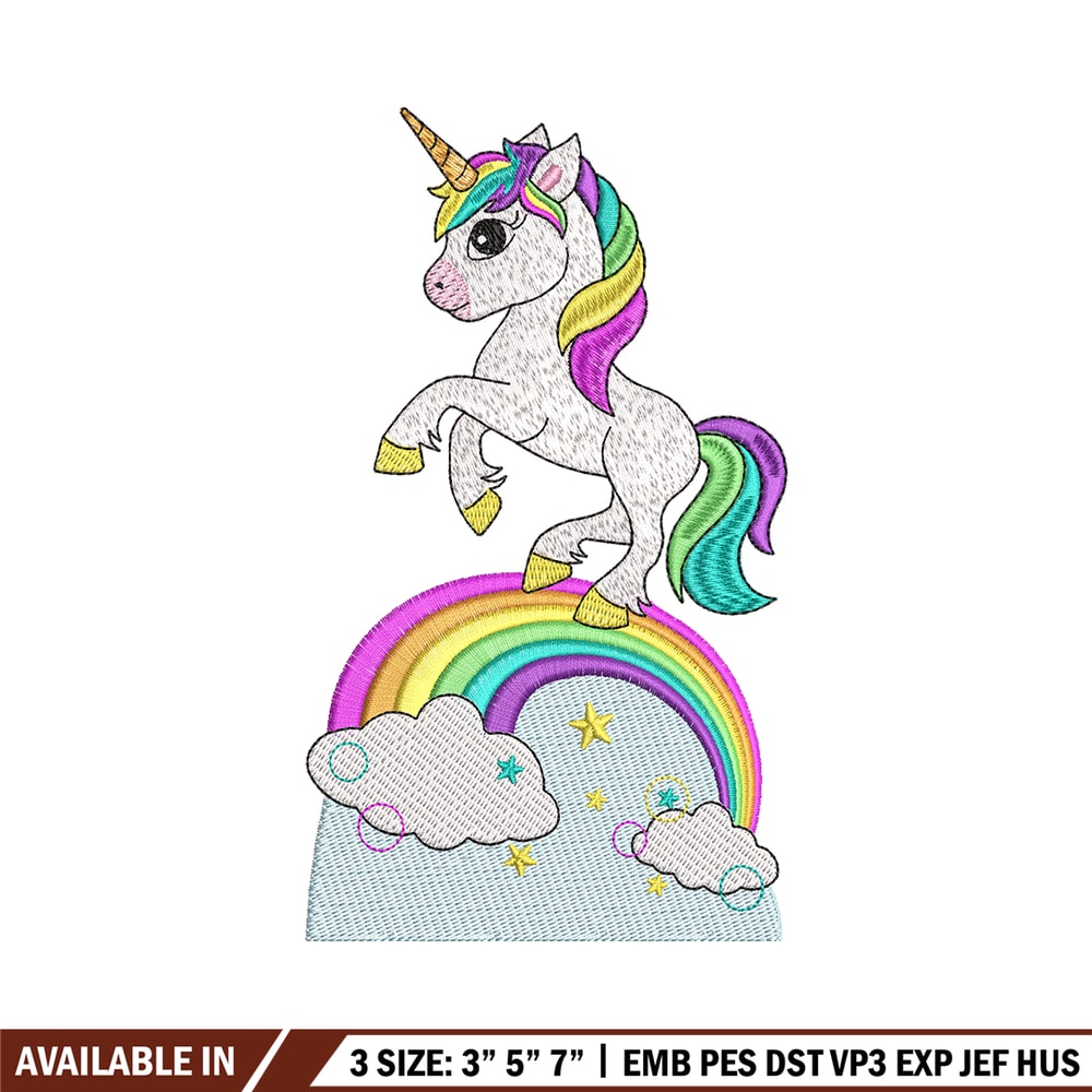 Unicorn cartoon embroidery design, Unicorn cartoon embroidery, Embroidery shirt, logo design, Instant download.jpg