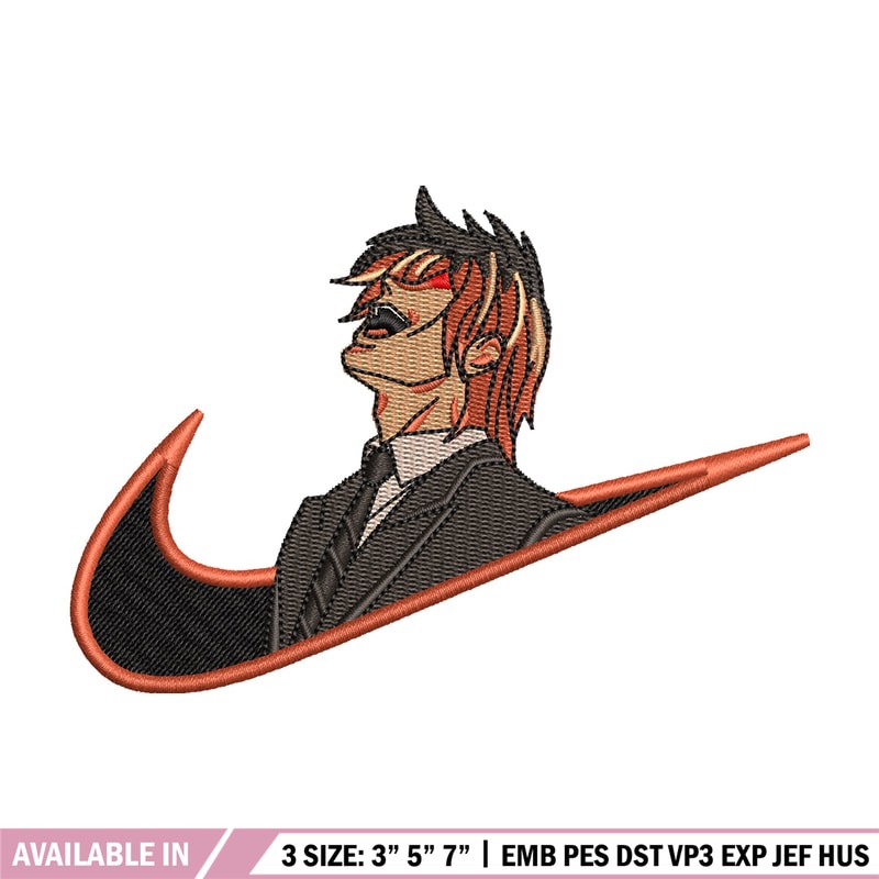 Yagami nike embroidery design, Death note embroidery, Nike design, Embroidery shirt, Embroidery file, Digital download.jpg