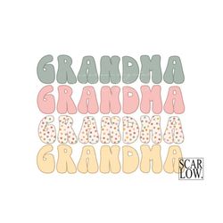 Grandma PNG Print File For Sublimation or Print, boho grandma png, retro sublimation, boho designs, vintage designs, gra