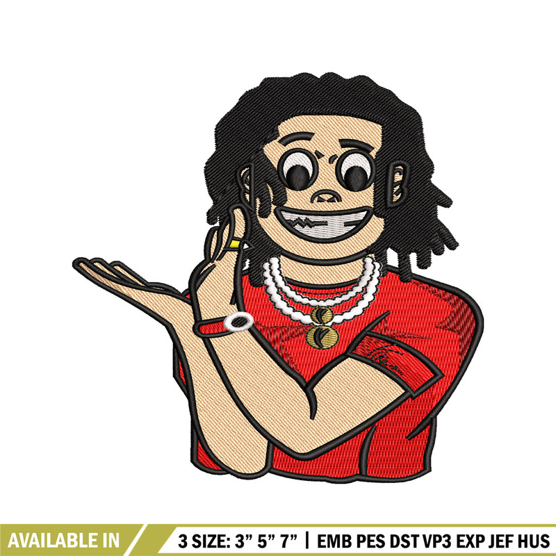 Yike man embroidery design, Yike man embroidery, logo design, Logo shirt, embroidery file, Digital download.jpg