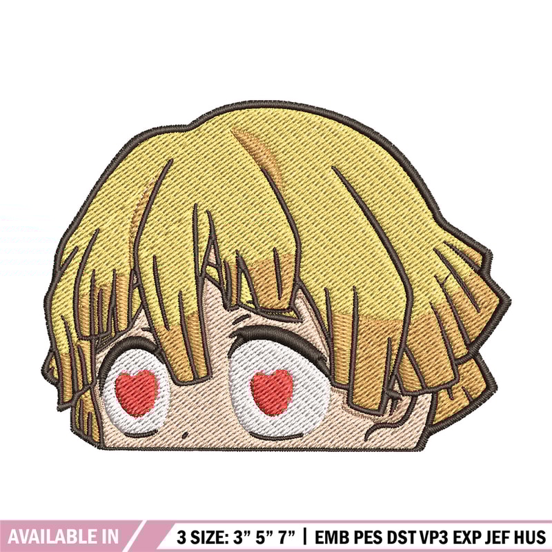 Zenitsu love embroidery design, Zenitsu embroidery, Anime design, Embroidery shirt, Embroidery file, Digital download.jpg