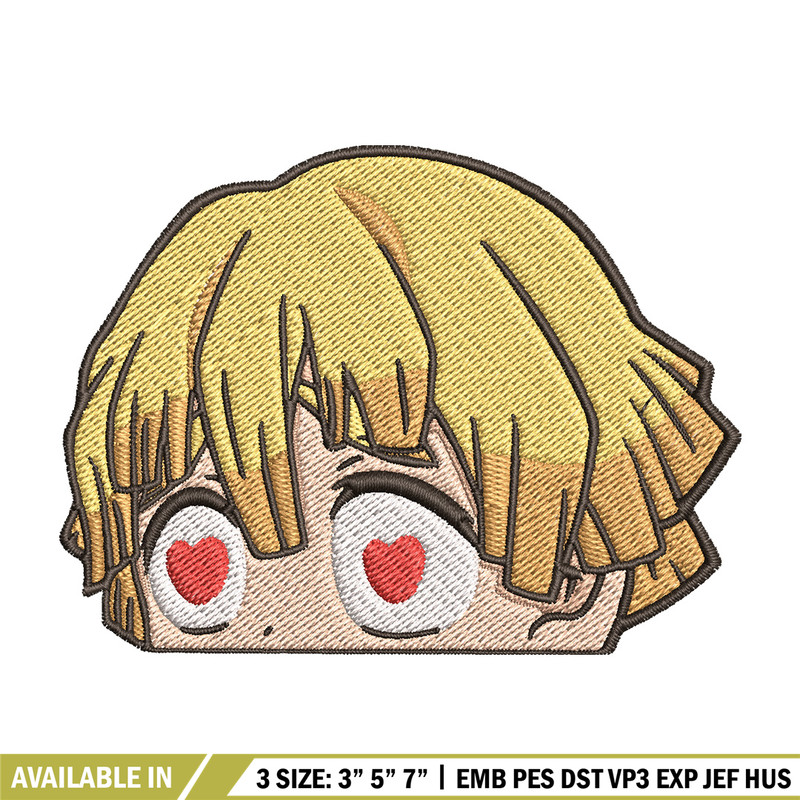Zenitsu love embroidery design, Zenitsu embroidery, Anime design, Embroidery shirt, Embroidery file, Digital download.jpg