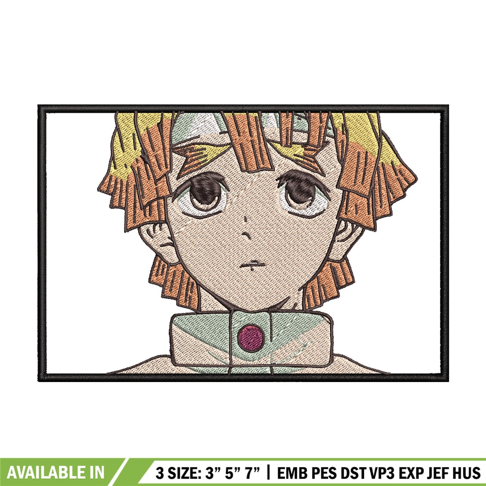 Zenitsu embroidery design, Zenitsu embroidery, Anime design, Embroidery shirt, Embroidery file, Digital download.jpg