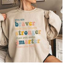 you're stronger shirt, feminism shirt, strong women shirt, motivation shirt, positive quote, inspirational shirt